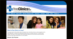 Desktop Screenshot of freeclinicsofiowa.org