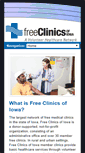 Mobile Screenshot of freeclinicsofiowa.org