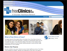 Tablet Screenshot of freeclinicsofiowa.org